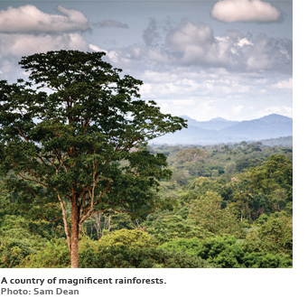A country of magnificent rainforests.