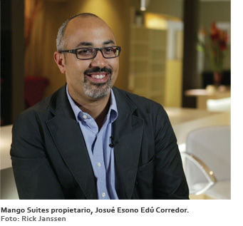 Magno Suites propietario, Josué Esono Edú Corredor. Foto: Rick Janssen