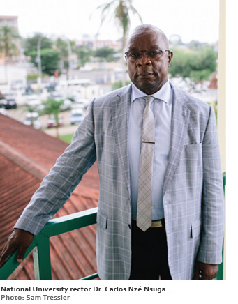 National University rector Dr. Carlos Nzé Nsuga. Photo: Sam Tressler