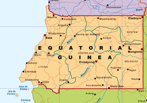 Map of Equatorial Guinea